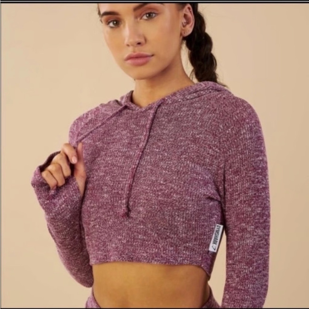 Gym Shark Crop Hoodie/Joggers Set - Picture 2 of 4